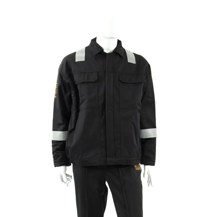 HAZTEC® Wafra FR AS Inherent Black Padded Jacket - Image 3