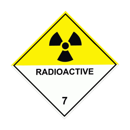 UN Hazard Warning Diamond Class 7 Radioactive Material