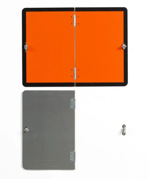 Vertically Hinged Folding Aluminium Hazchem Plate