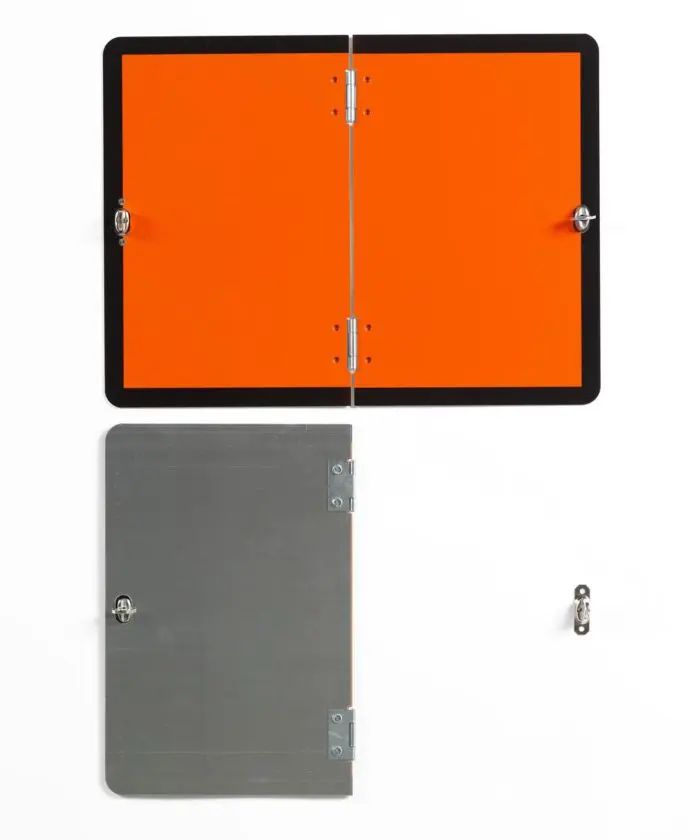 Vertically Hinged Folding Aluminium Hazchem Plate