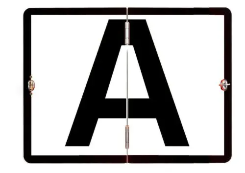 Vertically Hinged Folding 'A' Sign Aluminium 300x400mm