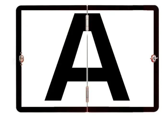 Vertically Hinged Folding 'A' Sign Aluminium 300x400mm