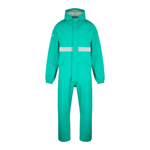 AS1032 ∙ Chem FR Boilersuit with Hood, Elasticated Wrists and Reflective S - XL