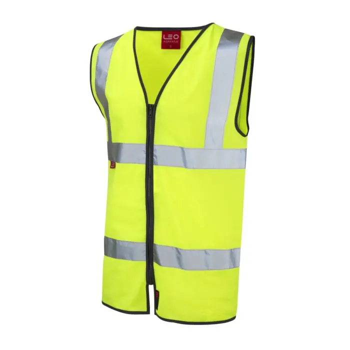 Hi-Vis Zipped Flame Retardant Waistcoat