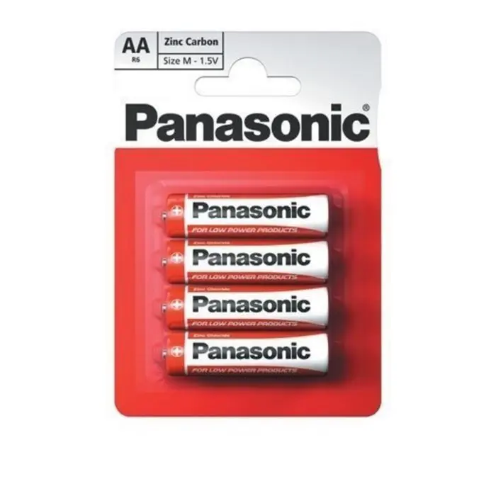 PL5006 Panasonic Zinc Chloride AA Batteries Pack of 4