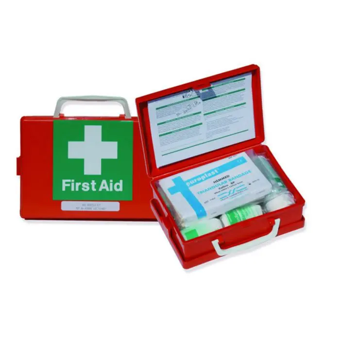 Travelling First Aid Kit in Orange Box