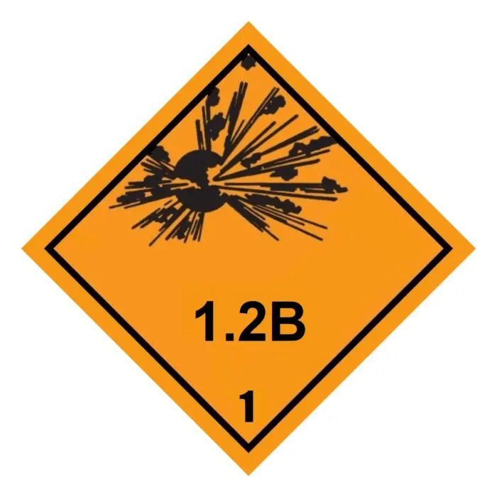 Class 1-1.6 Explosive UN Hazard Warning Diamond - Image 13