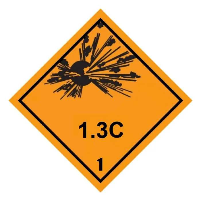 Class 1-1.6 Explosive UN Hazard Warning Diamond - Image 24