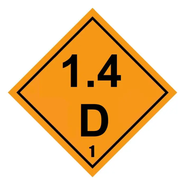 Class 1-1.6 Explosive UN Hazard Warning Diamond - Image 34