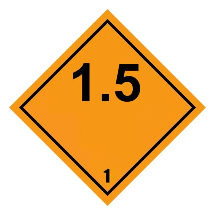 Class 1-1.6 Explosive UN Hazard Warning Diamond - Image 39