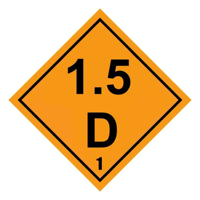 Class 1-1.6 Explosive UN Hazard Warning Diamond - Image 40