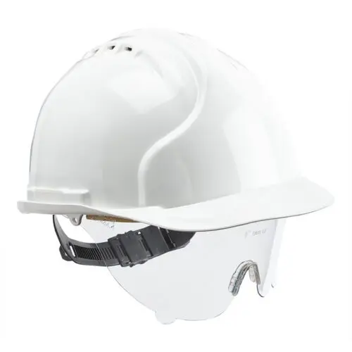JSP MK7 Safety Helmet with Retractable Eye Shield