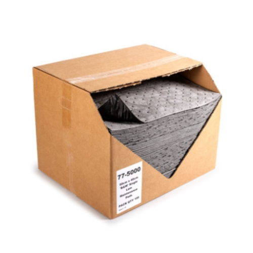 Pack of 100 General Purpose 40 x 50cm Absorbent Spill Pads