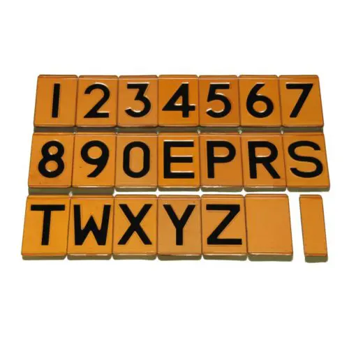 Universal Embossed Triplex Digit Set