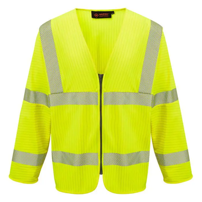 AS0510_HAZTEC_Loreto_FR_AS_Inherent_Long_Sleeved_Hi-Visibility_Waistcoat_YEL copy