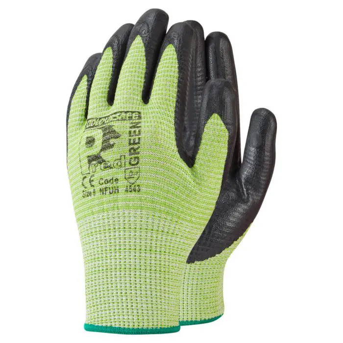 Cut 5 Nitrile Foam Ribbed Glove