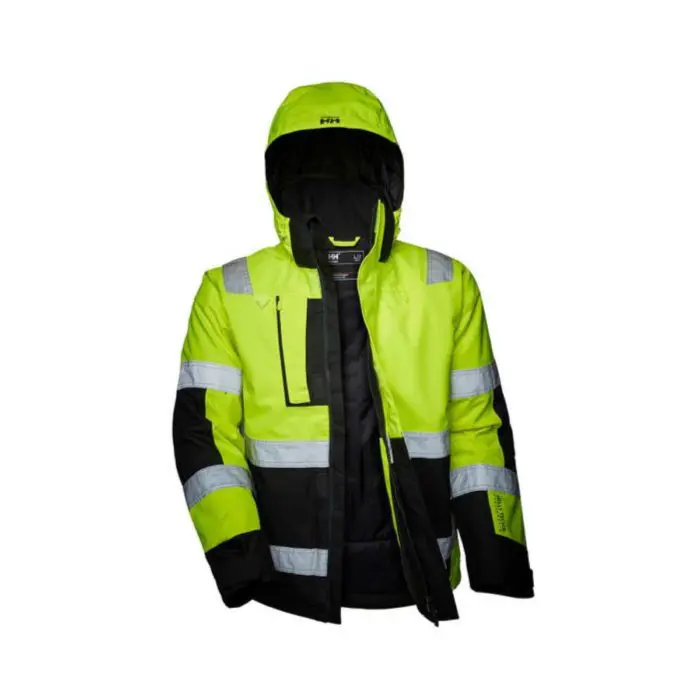 HV7139 Helly Hansen Alna Winter Hi-Vis Jacket Open