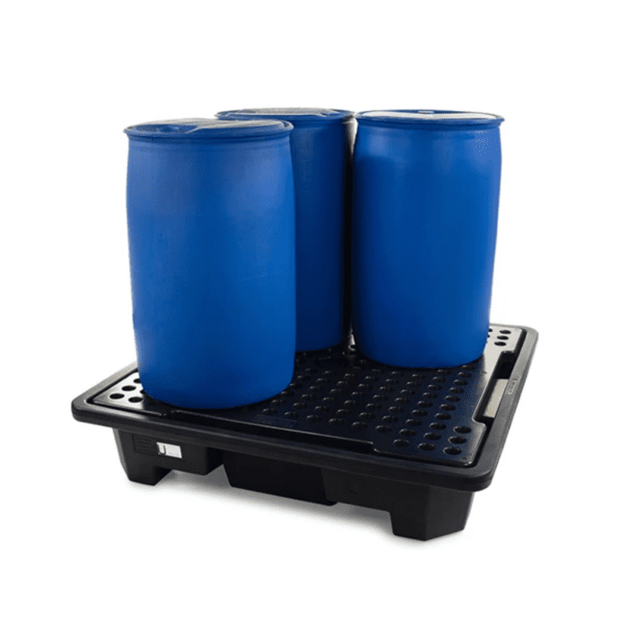 Nestable Spill Pallet/Bund 1460 x 1460 x 305mm, 4 Drum, 249 Litre - Image 2
