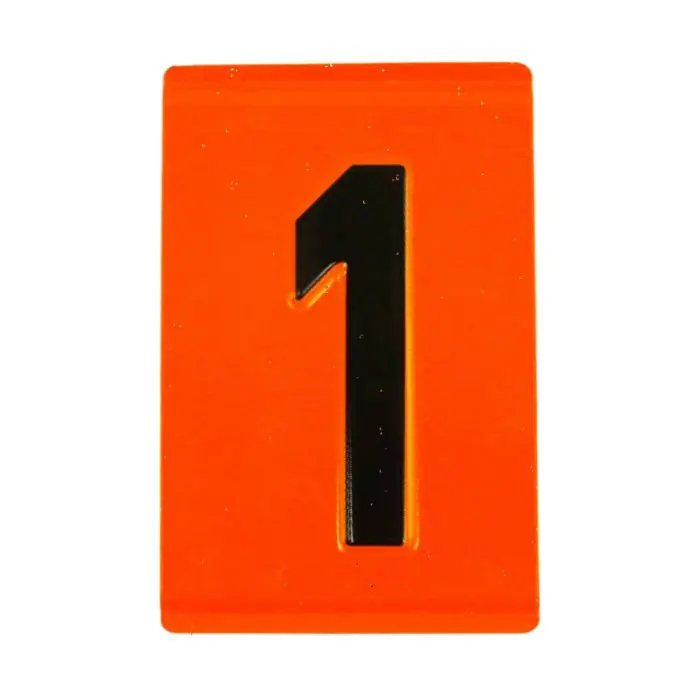 VS2001 Hazchem Embossed ADR Individual Digits & Letters