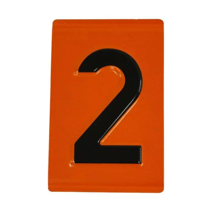 VS2002 Hazchem Embossed ADR Individual Digits & Letters