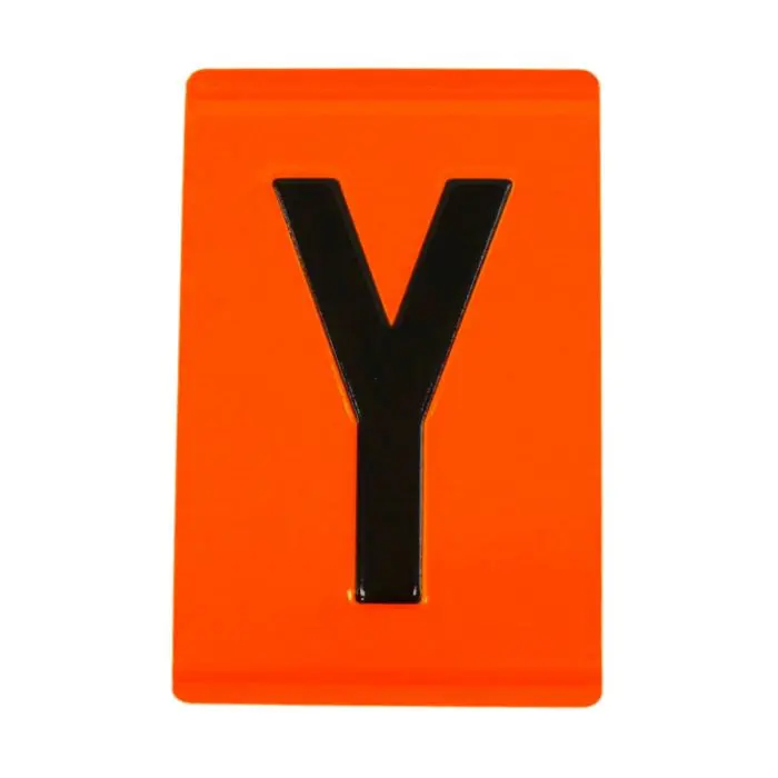 VS2250 Hazchem Embossed ADR Individual Digits & Letters