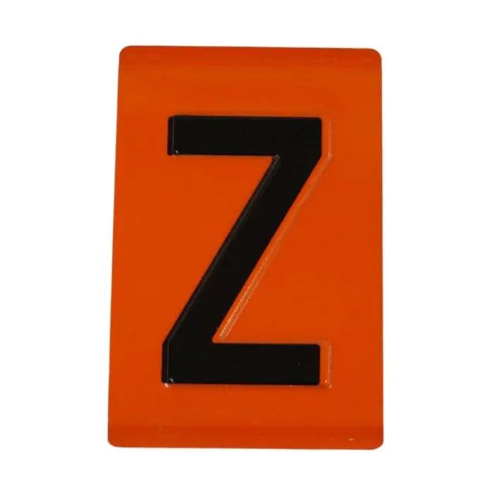 VS2260 Hazchem Embossed ADR Individual Digits & Letters