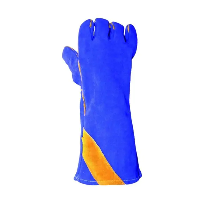 GL2058 Blue_Gold Welding Gauntlets