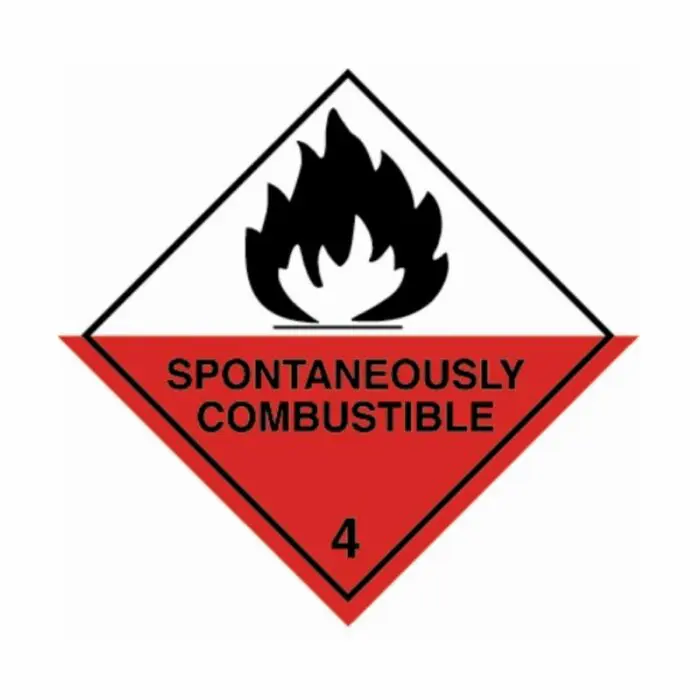 HD1410 UN Hazard Warning Diamond Class 4.2 Spontaneously Combustible