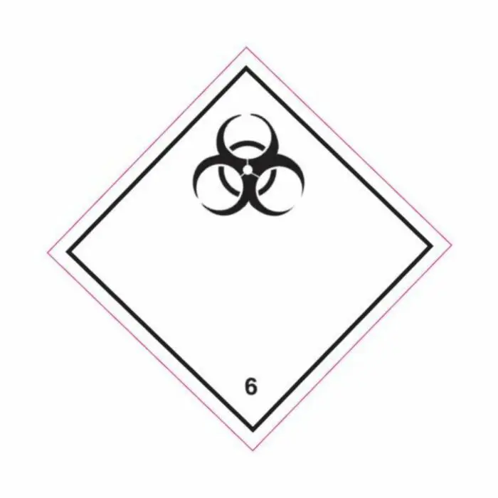HD1610 UN Hazard Warning Diamond Class 6.2 Infectious Substances