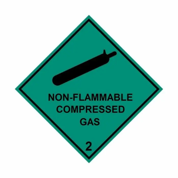 HD2211 UN Hazard Warning Diamond Class 2 Non-Flammable Compressed Gas