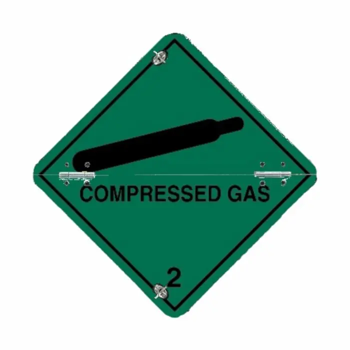 VS7210 Class 2 Compressed Gas Folding Diamonds 250 x 250mm
