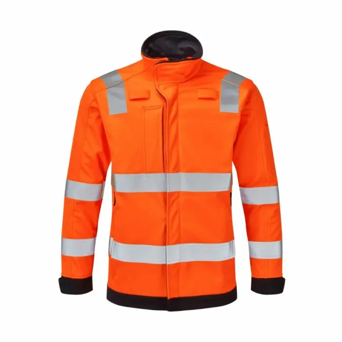 orange hi vis softshell jacket