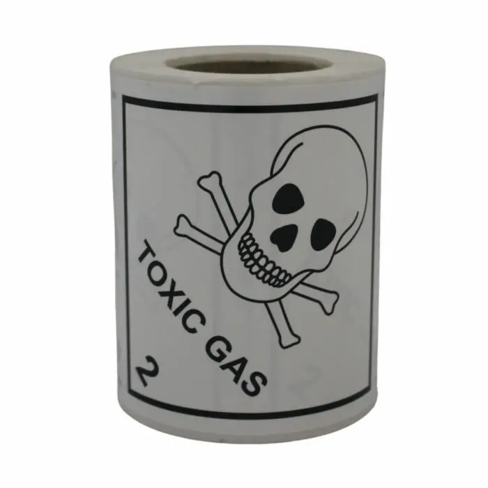HD8220 UN Diamonds S_A on Roll 100 x 100mm 250 Label Class 2 Toxic Gas