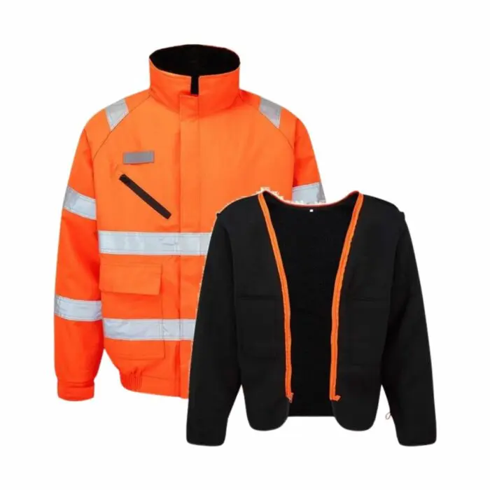 HV1008 Hi-Vis Class 3 Railspec Bomber With Full Detachable Liner