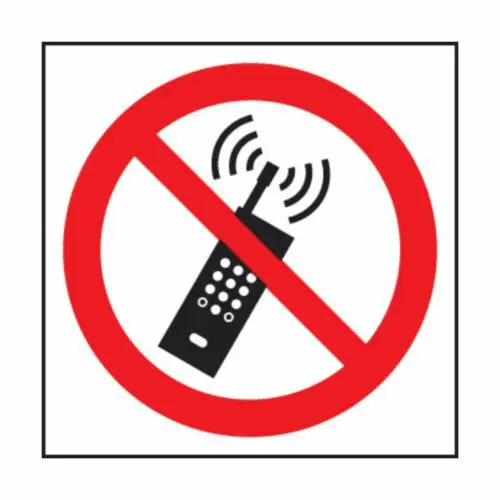 SS23613F No Mobile Phones Symbol (200 x 200mm)