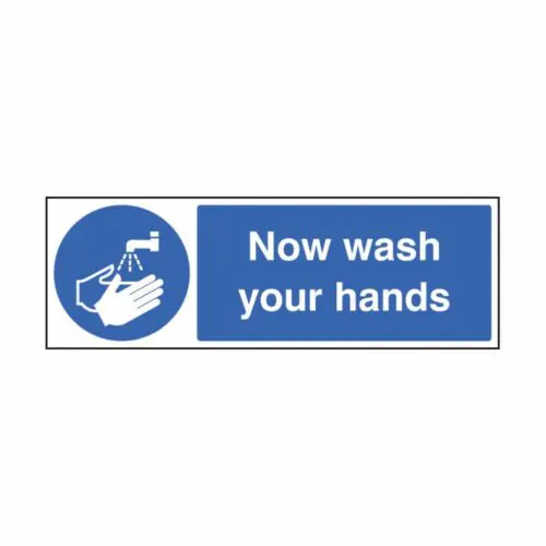 SS25418G Use Hand SSS25408G Now Wash Your Hands (300 x 100mm)anitiser (300 x 100mm)