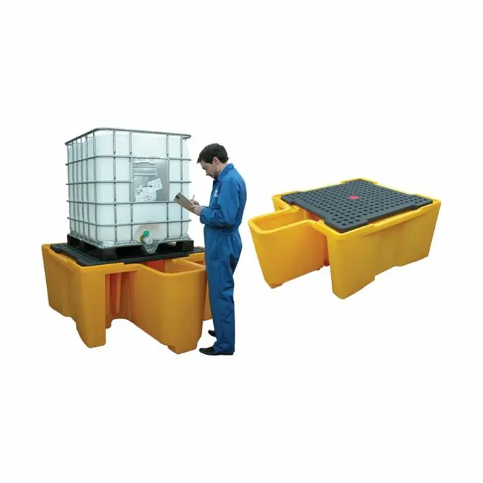 SC2011 IBC Spill Pallet 1100ltr With Dispenser End