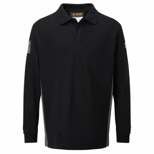 AS2242 Haztec Carrac FR AS Polo Shirt_Black-Grey