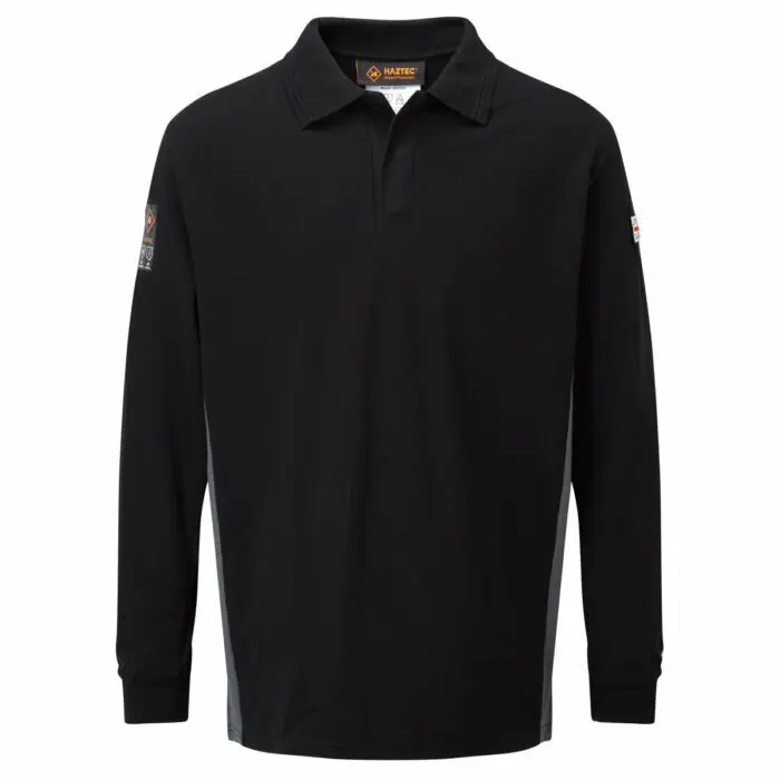 AS2242 Haztec Carrac FR AS Polo Shirt_Black-Grey