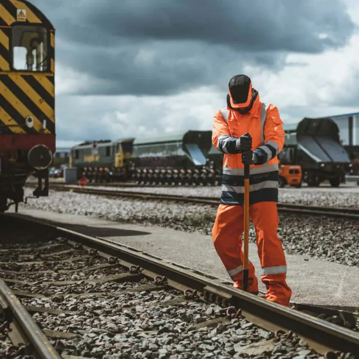 AS9464_HAZTEC® Boulton FR AS Hi-Visibility Waterproof Traffic Jacket_Action