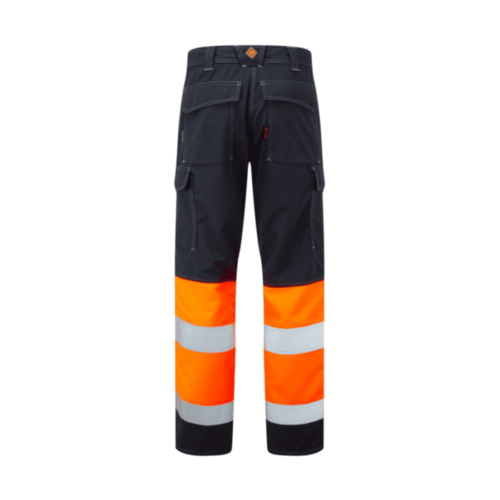 AS0065_HAZTEC® Kilmar FR AS ARC Hi-Vis Combat Trouser, HV Orange_Back