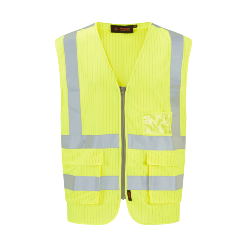 HAZTEC® Executive FR AS Hi-Vis Waistcoat with ID Pocket & 2 Lower Pockets