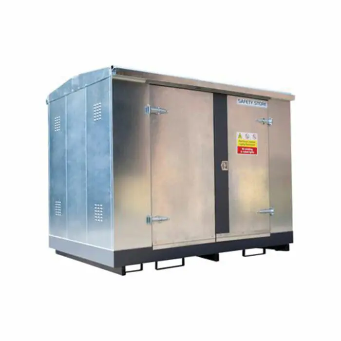 Economy Galvanised Bunded Store with Double Doors