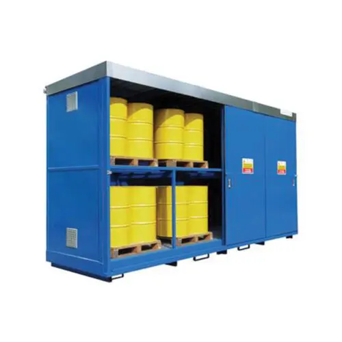 Dual Purpose Bunded Storage Unit 32 Drum, 8 IBC