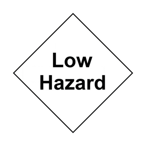 UN Hazard Warning Diamond S/A 250x250mm Low Hazard