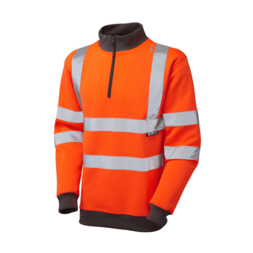 HV2050 ∙ Quarter Zip Hi-Vis Sweatshirt orange