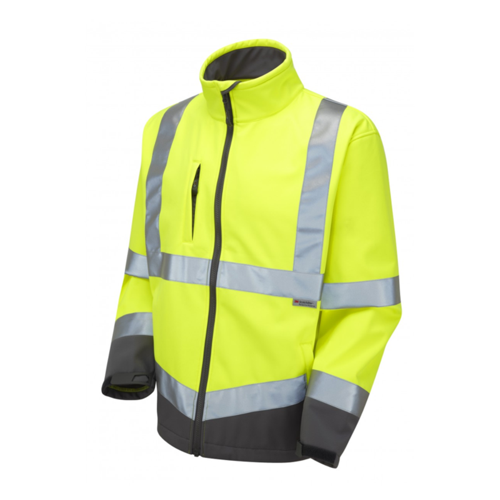 High Visibility Softshell Jacket 2 Tone - Image 2