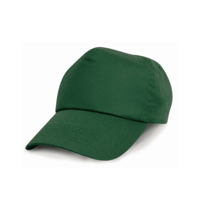 green baseball cap