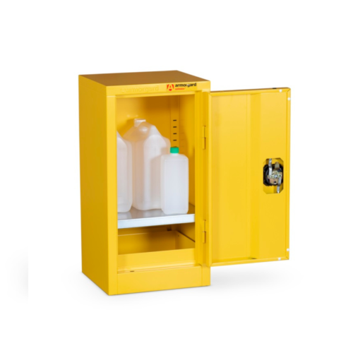 Armorgard Hazardous Floor Cupboard 350mm (H) x 315mm (W) x 700mm (D) c/w 1 Shelf