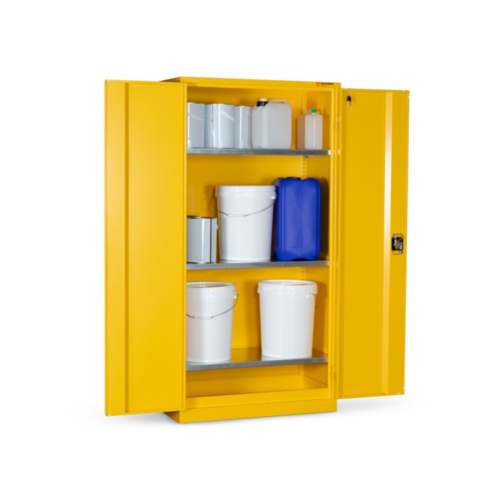Armorgard Hazardous Floor Cupboard 900mm (H) x 465mm (W) x 1800mm (D) c/w 3 Shelves